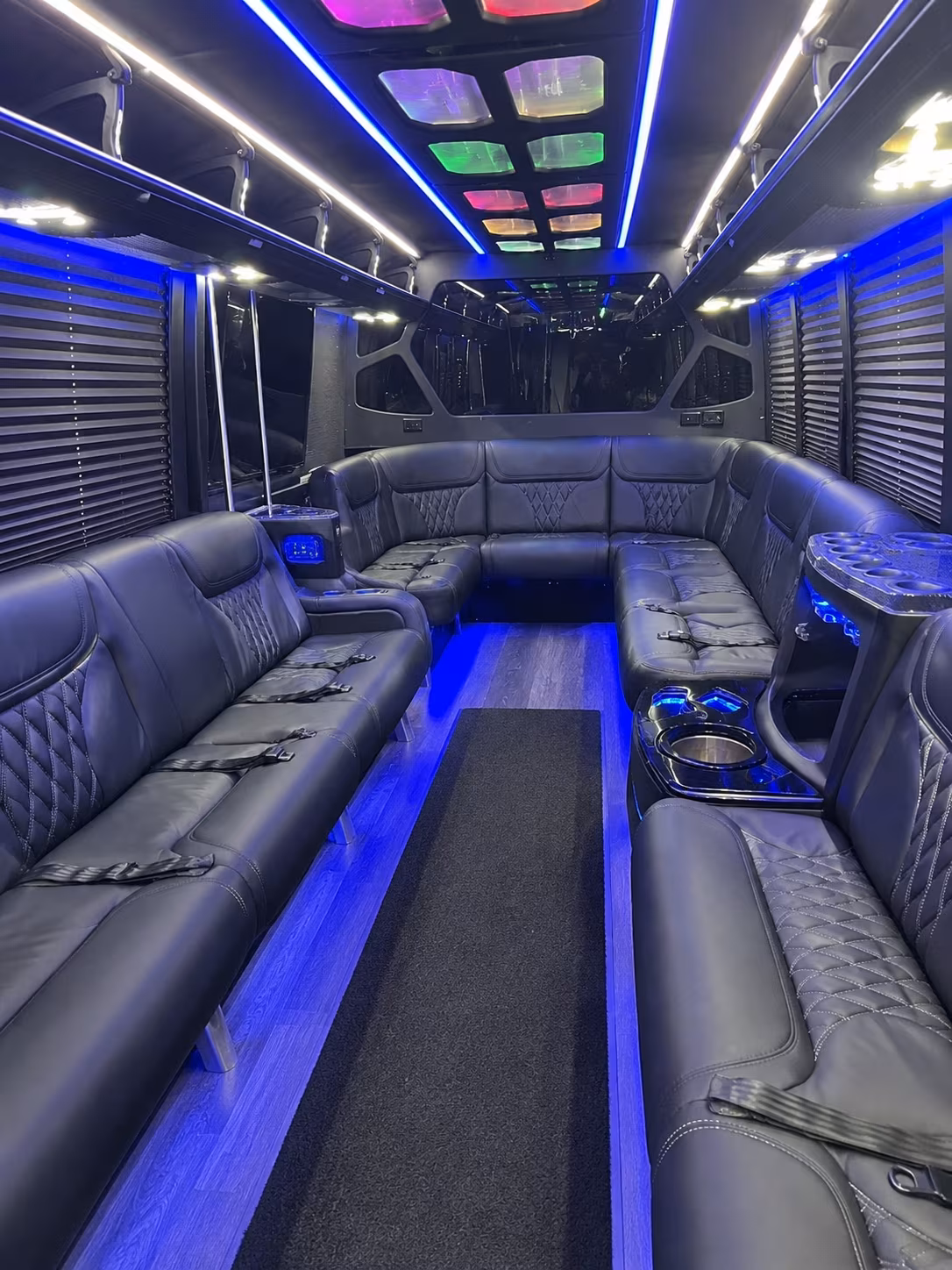 15 Passenger Party Bus Inside