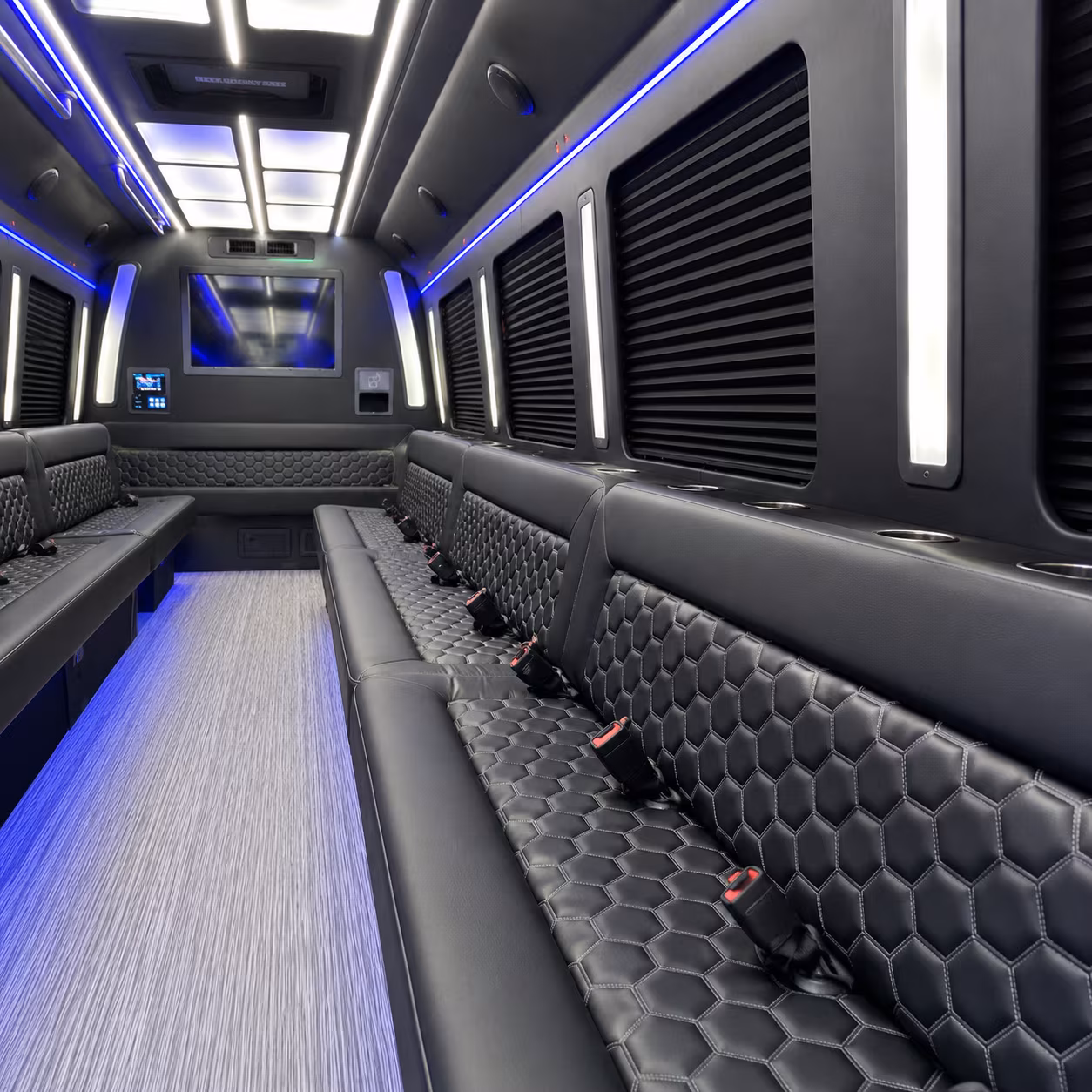 Hartford Birthday, Sweet 16, & Quinceañera Transportation party bus exterior