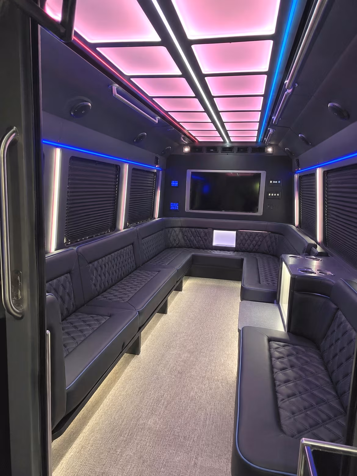 Hartford Concert & Music Festival Transportation party bus interior