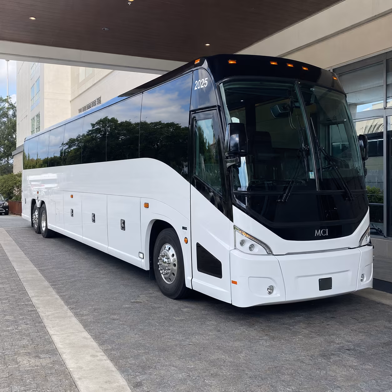 Hartford Corporate Transportation party bus exterior