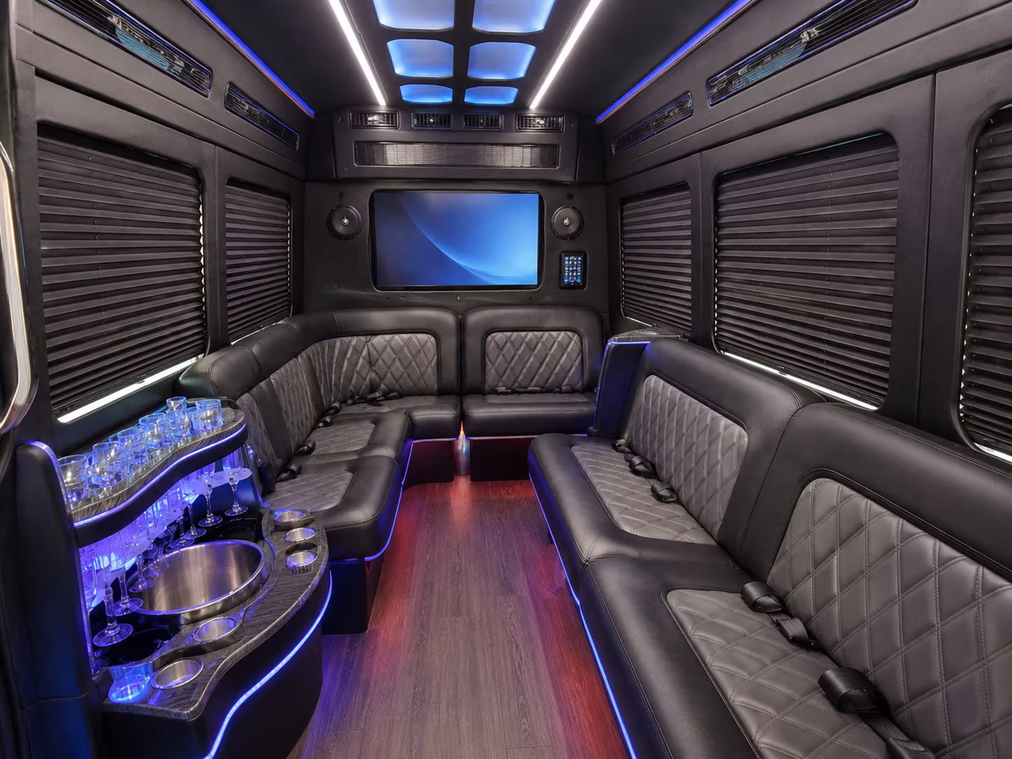 Hartford Corporate Transportation party bus exterior