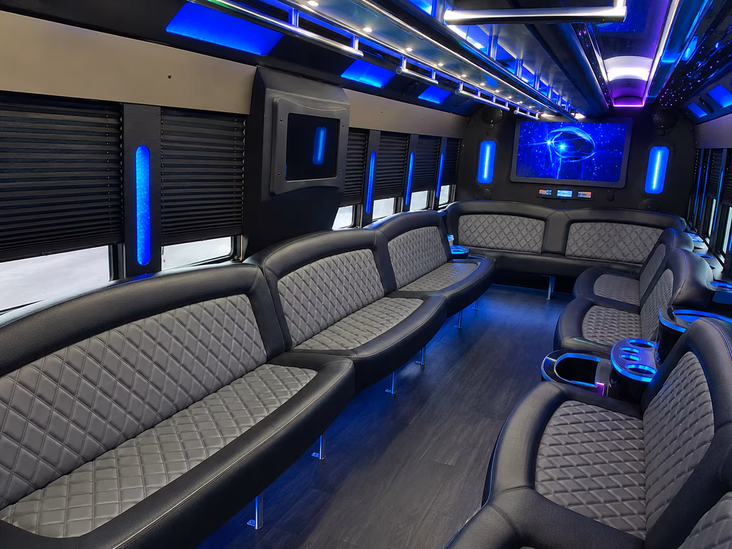 Hartford Private Event Transportation party bus exterior