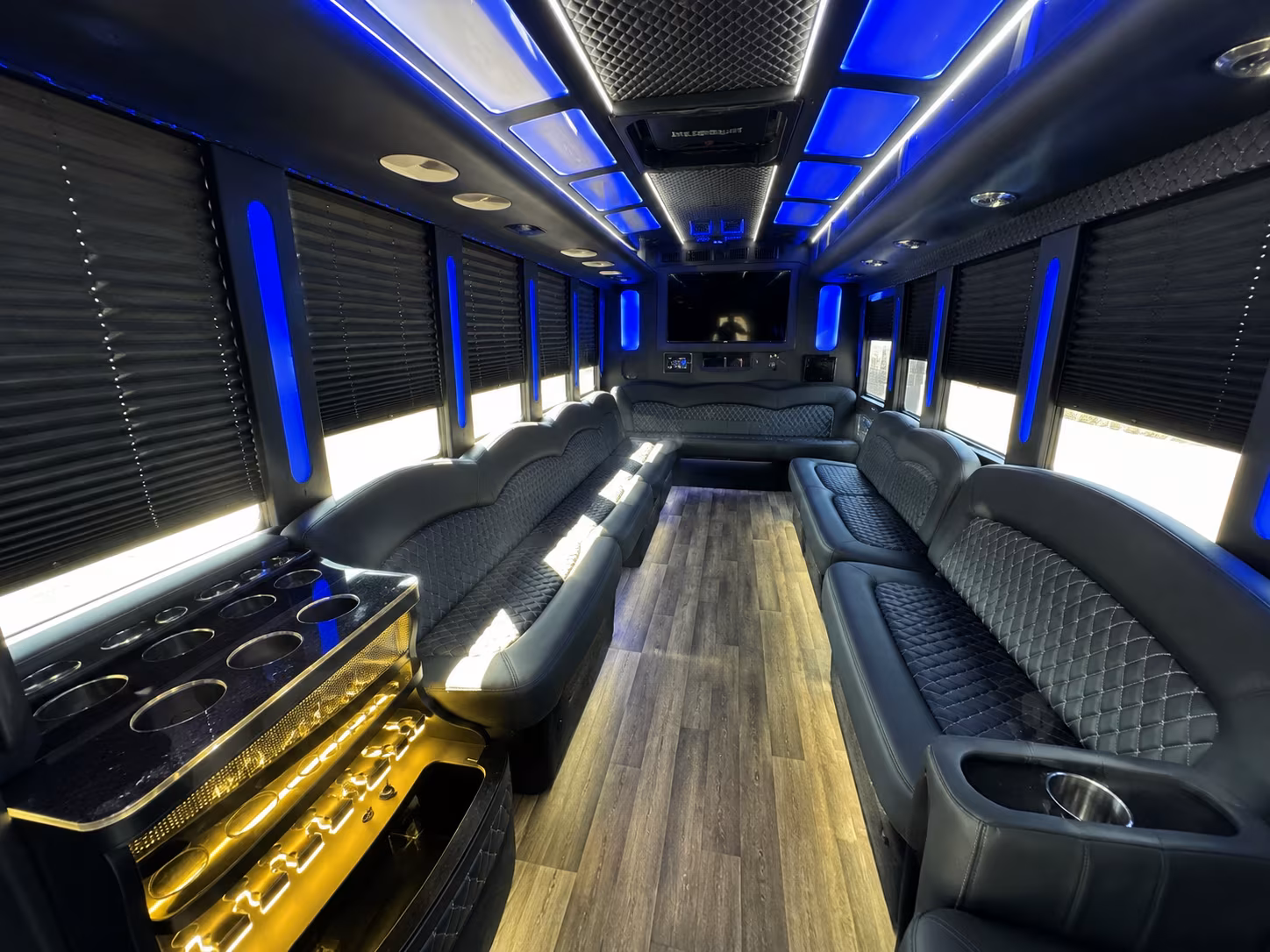 Hartford Private Event Transportation party bus exterior