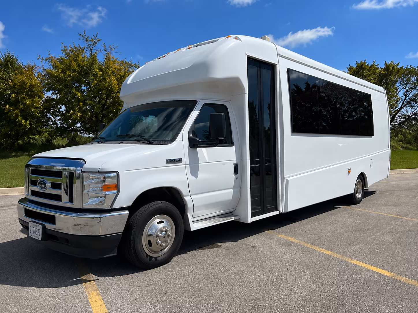 Hartford Private Event Transportation party bus exterior