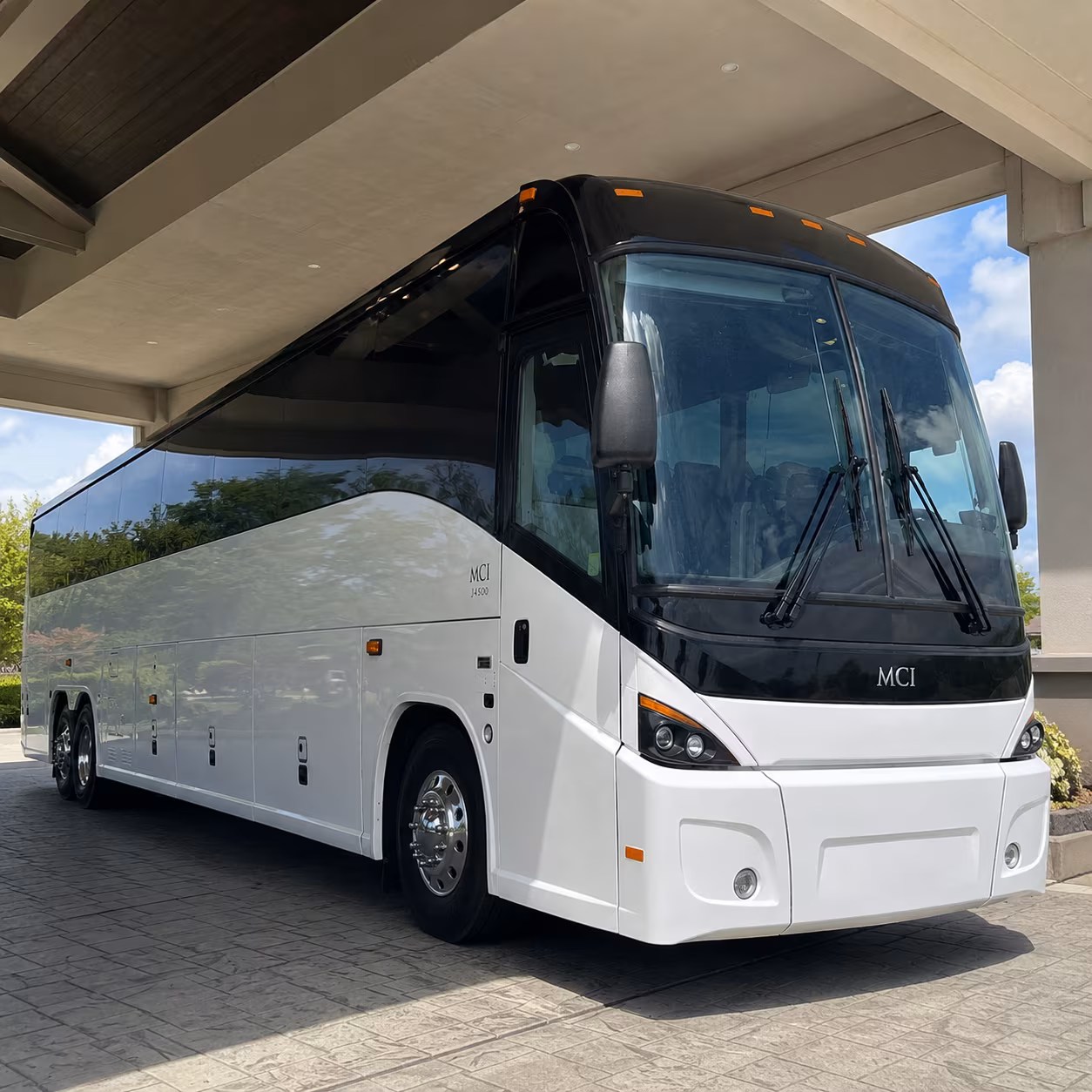 Hartford School Event Transportation party bus exterior