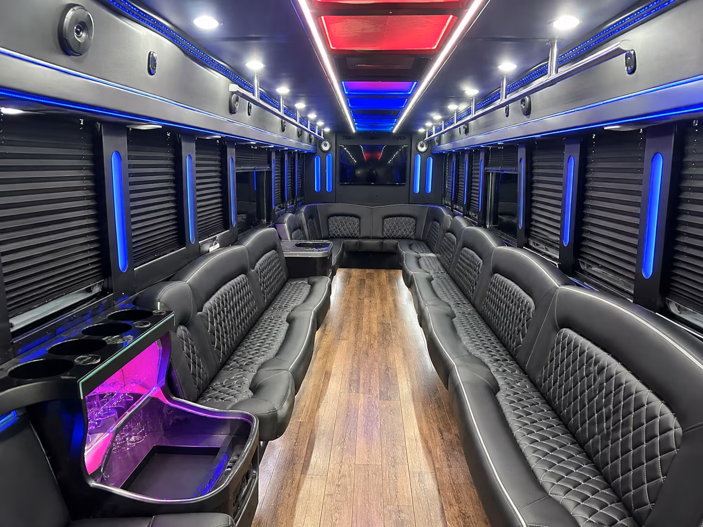 Hartford Sporting Event Transportation party bus exterior