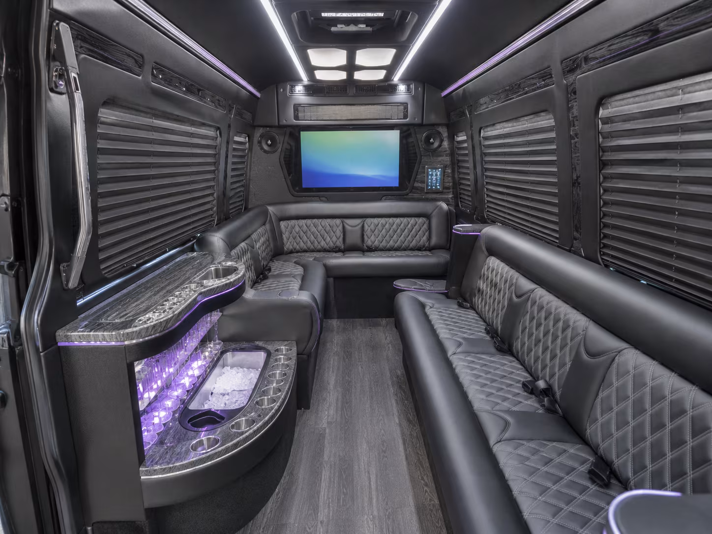 14 Passenger Sprinter Limo Interior